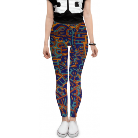 leggings с принтом y7t6ggjlla11zzz в Рязани, 80% полиэстер, 20% эластан | Эластичный пояс, зауженные к низу, низкая посадка | 