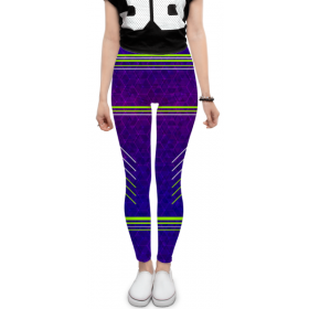 leggings с принтом Purple fit в Рязани, 80% полиэстер, 20% эластан | Эластичный пояс, зауженные к низу, низкая посадка | 