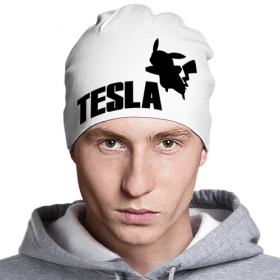 beanie с принтом Tesla в Рязани,  |  | 