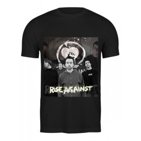 Мужская футболка с принтом Rise Against - photo в Рязани,  |  | Тематика изображения на принте: 