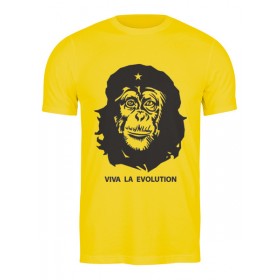 Мужская футболка с принтом Viva La Evolution в Рязани,  |  | 
