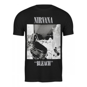 Мужская футболка с принтом Nirvana Bleach album t-shirt в Рязани,  |  | Тематика изображения на принте: 