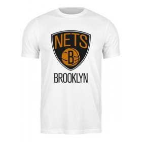 Мужская футболка с принтом Brooklyn Nets в Рязани,  |  | 