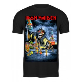 Мужская футболка с принтом Iron Maiden Band в Рязани,  |  | Тематика изображения на принте: 