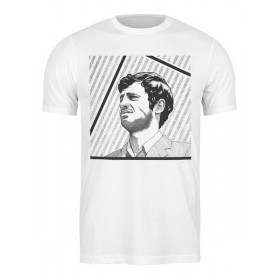 Мужская футболка с принтом Belmondo в Рязани,  |  | Тематика изображения на принте: 