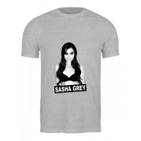 Мужская футболка с принтом Sasha Grey в Рязани,  |  | Тематика изображения на принте: 