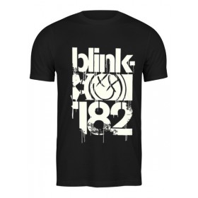 Мужская футболка с принтом blink-182 smile shirt в Рязани,  |  | 