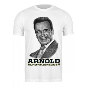 Мужская футболка с принтом Arnold Schwarzenegger в Рязани,  |  | 