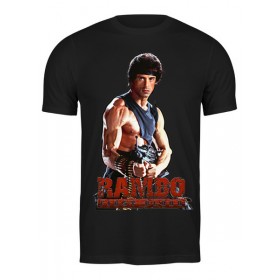 Мужская футболка с принтом Rambo в Рязани,  |  | Тематика изображения на принте: 
