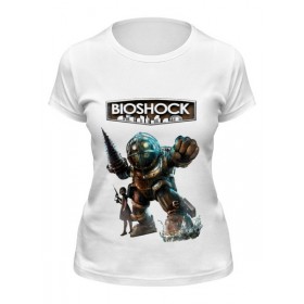 Женская футболка с принтом Bioshock (logo) в Рязани,  |  | 