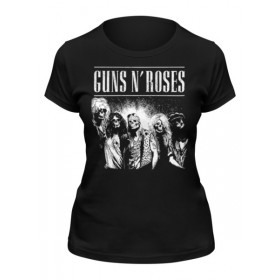 Женская футболка с принтом Guns n roses в Рязани,  |  | 