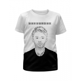 Футболка с полной запечаткой для мальчиков с принтом Radiohead Thom Yorke T-Shirt в Рязани,  |  | Тематика изображения на принте: 