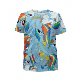 full_print_girl_tee с принтом My Little Pony в Рязани,  |  | 