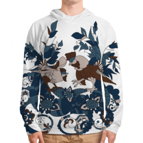 full_print_hoodie с принтом петушиное разноцветие в Рязани, 92% хлопка 8% эластана Плотность: 245 гр/м2 |  | 