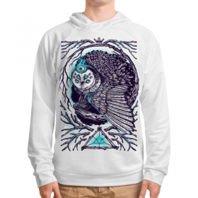 full_print_hoodie с принтом Сипуха в Рязани, 92% хлопка 8% эластана Плотность: 245 гр/м2 |  | 