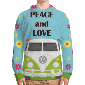 full_print_hoodie с принтом Peace and love в Рязани, 92% хлопка 8% эластана Плотность: 245 гр/м2 |  | Тематика изображения на принте: 