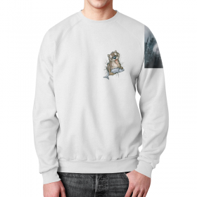 full_print_sweatshirt с принтом Выдра в Рязани,  |  | Тематика изображения на принте: 