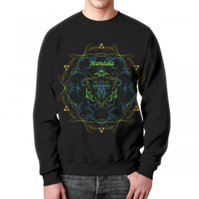 full_print_sweatshirt с принтом Узор Мандалы в Рязани,  |  | 