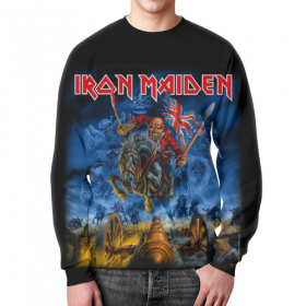 full_print_sweatshirt с принтом Iron Maiden Band в Рязани,  |  | Тематика изображения на принте: 