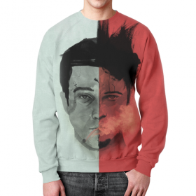 full_print_sweatshirt с принтом Бойцовский Клуб (Fight Club) в Рязани,  |  | Тематика изображения на принте: 