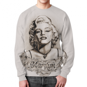 full_print_sweatshirt с принтом Marylin Monroe в Рязани,  |  | 