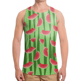 full_print_tanktop с принтом Арбуз в Рязани,  |  | Тематика изображения на принте: 