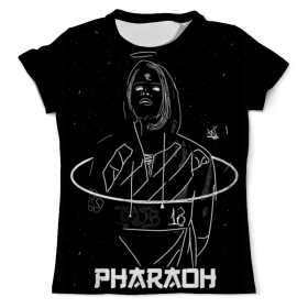 full_print_tee с принтом Pharaoh в Рязани, Футболка с нанесением полноцветного изображения по всей поверхности может быть выполнена в двух вариантах - ХЛОПОК и СИНТЕТИКА. | Хлопок - ткань из 100% хлопка высшего качества пенье.  <br>Синтетика - ткань с высоким содержанием синтетического волокна (до 80%).  Материал хорошо тянется, имеет приятную на ощупь фактуру | Тематика изображения на принте: 