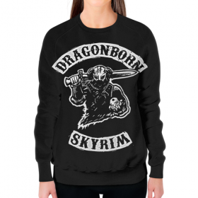 full_print_woman_sweatshirt с принтом Скайрим. Довакин в Рязани,  |  | Тематика изображения на принте: 