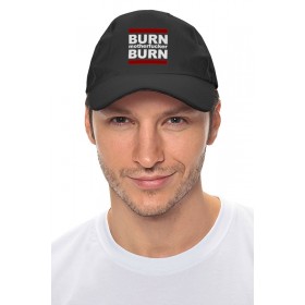 hat с принтом Burn! в Рязани,  |  | Тематика изображения на принте: 