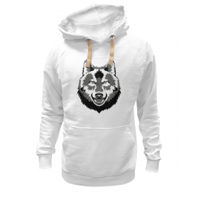 hoodie с принтом Grey Wolf в Рязани,  |  | Тематика изображения на принте: 