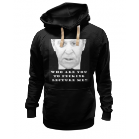 hoodie с принтом Who are you to fucking lecture me?! в Рязани,  |  | 