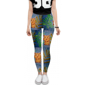 leggings с принтом Хомяк в Рязани, 80% полиэстер, 20% эластан | Эластичный пояс, зауженные к низу, низкая посадка | 