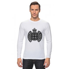 Мужской лонгслив с принтом ministry of sound в Рязани, Хлопок |  | 