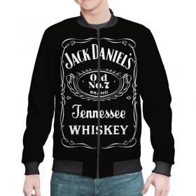 man_bomber с принтом Jack Daniels в Рязани,  |  | 