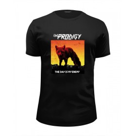 Мужская футболка Premium с принтом The Prodigy в Рязани, Белый, черный, серый меланж, голубой: 100% хлопок, плотность 160 гр. Остальные цвета: 92% хлопок, 8% лайкра, плотность 170-180гр. |  | Тематика изображения на принте: 