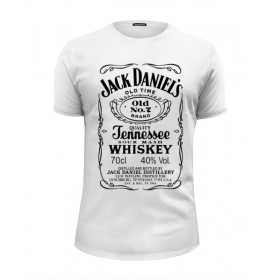 Мужская футболка Premium с принтом Jack Daniels в Рязани, Белый, черный, серый меланж, голубой: 100% хлопок, плотность 160 гр. Остальные цвета: 92% хлопок, 8% лайкра, плотность 170-180гр. |  | 