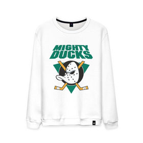 Мужской свитшот хлопок с принтом Anaheim Mighty Ducks в Рязани, 100% хлопок |  | anaheim mighty ducks | майти дакс | национальная лига калифорнии | хокей | хоккей