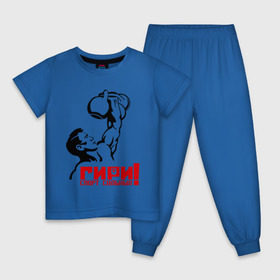 Детская пижама хлопок с принтом Гири – спорт сильных в Рязани, 100% хлопок |  брюки и футболка прямого кроя, без карманов, на брюках мягкая резинка на поясе и по низу штанин
 | powerlifting
