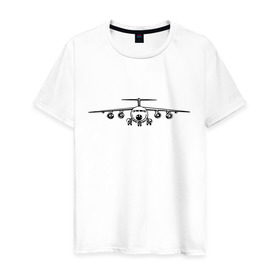 Мужская футболка хлопок с принтом Авиация (2) в Рязани, 100% хлопок | прямой крой, круглый вырез горловины, длина до линии бедер, слегка спущенное плечо. | авиаторы | авиация | армия | ввс | россия | самолет