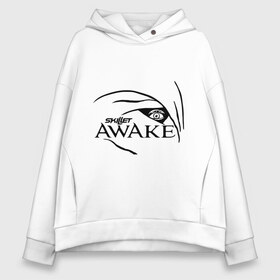 Женское худи Oversize хлопок с принтом Skillet awake в Рязани, френч-терри — 70% хлопок, 30% полиэстер. Мягкий теплый начес внутри —100% хлопок | боковые карманы, эластичные манжеты и нижняя кромка, капюшон на магнитной кнопке | awake | skillet | альтернативный рок | лого | логотип | обложка альбома | рок | рок группа | рок группы | симфонический рок | христианский рок