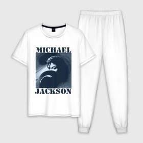 Мужская пижама хлопок с принтом Michael Jackson с шляпой (2) в Рязани, 100% хлопок | брюки и футболка прямого кроя, без карманов, на брюках мягкая резинка на поясе и по низу штанин
 | mj | в шляпе | исполнитель | майкл джексон | музыка | певец | поп музыка | шляпа