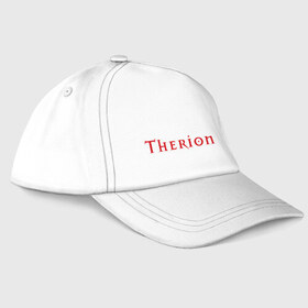 Бейсболка с принтом therion logo в Рязани, 100% хлопок | классический козырек, металлическая застежка-регулятор размера | Тематика изображения на принте: heavy metal | metal | rock | trash metal | метал | металл | рок | рок группа | рок группы | трэш метал | хеви метал