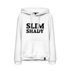 Мужская толстовка хлопок с принтом Slim shady. E в Рязани, френч-терри, мягкий теплый начес внутри (100% хлопок) | карман-кенгуру, эластичные манжеты и нижняя кромка, капюшон с подкладом и шнурком | eminem | slim shady | зарубежный рэп | музыка | репчик | рэп | эминем