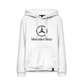Мужская толстовка хлопок с принтом Logo Mercedes-Benz в Рязани, френч-терри, мягкий теплый начес внутри (100% хлопок) | карман-кенгуру, эластичные манжеты и нижняя кромка, капюшон с подкладом и шнурком | mercedes | mercedes benz | логотип mercedes | логотип mercedes benz | логотип мерседерс бенс | мерен | мерседерс | мерседерс бенс