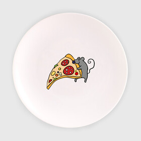 Тарелка с принтом Кусочек пиццы парная в Рязани, фарфор | диаметр - 210 мм
диаметр для нанесения принта - 120 мм | pizza | влюбленным | для влюбленных | для двоих | для пар | мышонок | пара | парные | пицца