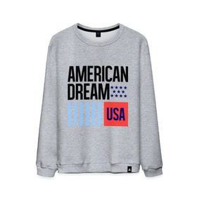 Мужской свитшот хлопок с принтом American Dream в Рязани, 100% хлопок |  | swag | swag style | usa | америка | американская мечта | одежда сваг | сваг | сваг стиль | свег | свог | свэг | штаты