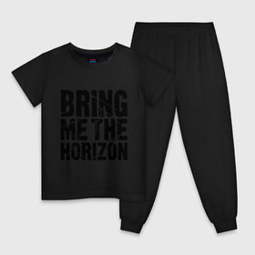 Детская пижама хлопок с принтом Bring me the horizon в Рязани, 100% хлопок |  брюки и футболка прямого кроя, без карманов, на брюках мягкая резинка на поясе и по низу штанин
 | bmth | bring me the horizon | hardcore | kubana 2014 | rock | дэткор | музыка | рок | рок группы