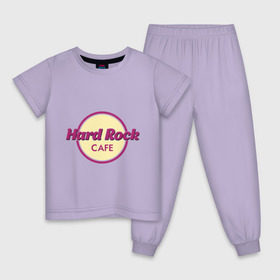 Детская пижама хлопок с принтом Hard rock в Рязани, 100% хлопок |  брюки и футболка прямого кроя, без карманов, на брюках мягкая резинка на поясе и по низу штанин
 | hard rock cafe | pock | музыка | рок | рок кафе