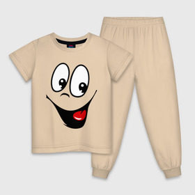 Детская пижама хлопок с принтом Заразительная улыбка в Рязани, 100% хлопок |  брюки и футболка прямого кроя, без карманов, на брюках мягкая резинка на поясе и по низу штанин
 | smile | заразительная улыбка | смайл | смайлик | смайлы | улыбка