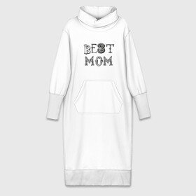 Платье удлиненное хлопок с принтом Лучшая мама в Рязани,  |  | best mom | mother | лучшая мама | мамам | маме | подарок